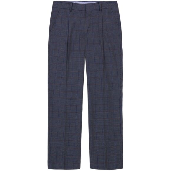 Tommy Hilfiger Big Boys Stretch Houndstooth Deco Single-Pleat Pants - Bright Cob - Picture 1 of 3